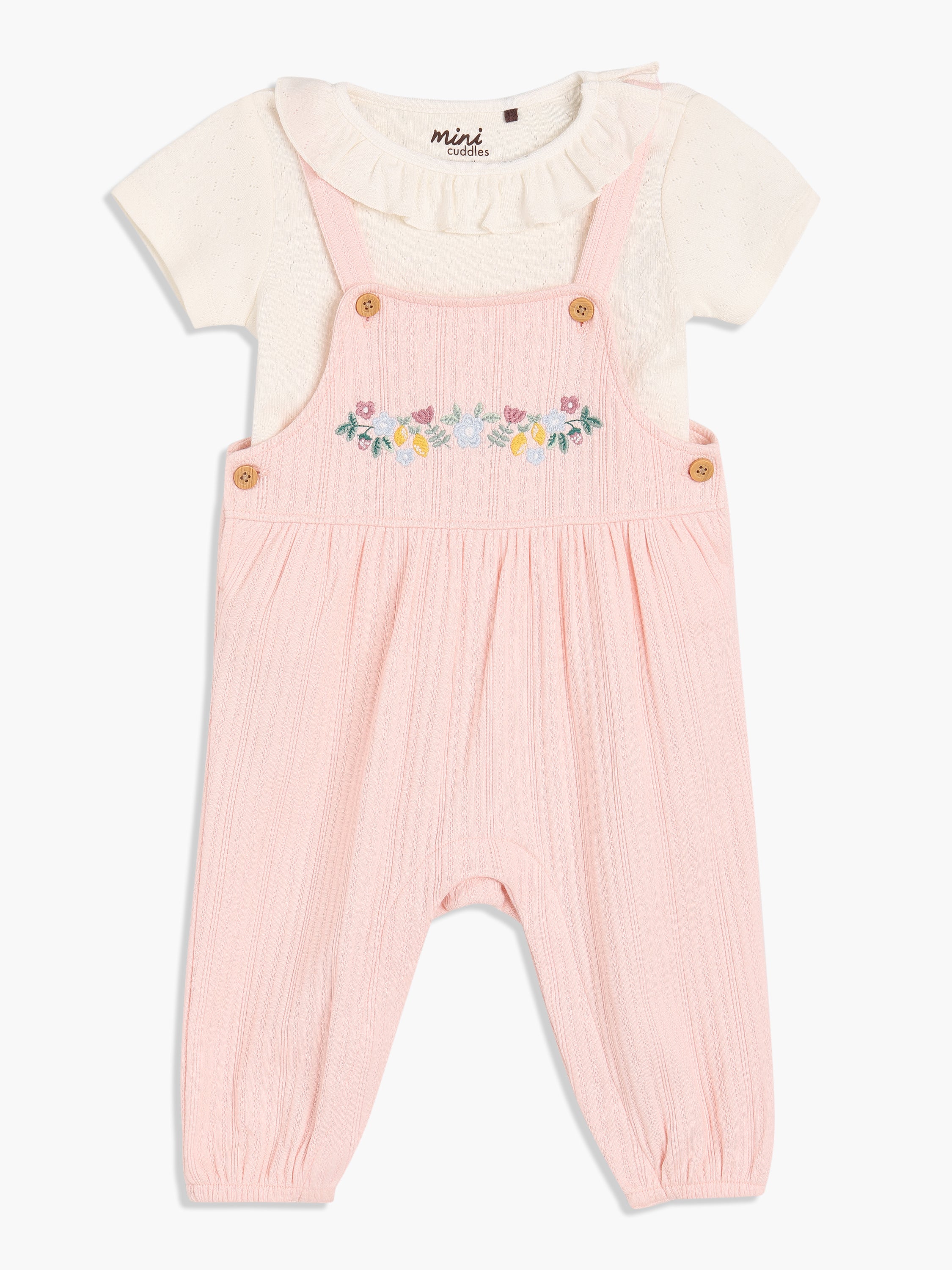 Girls 2 Pack Dungaree Set