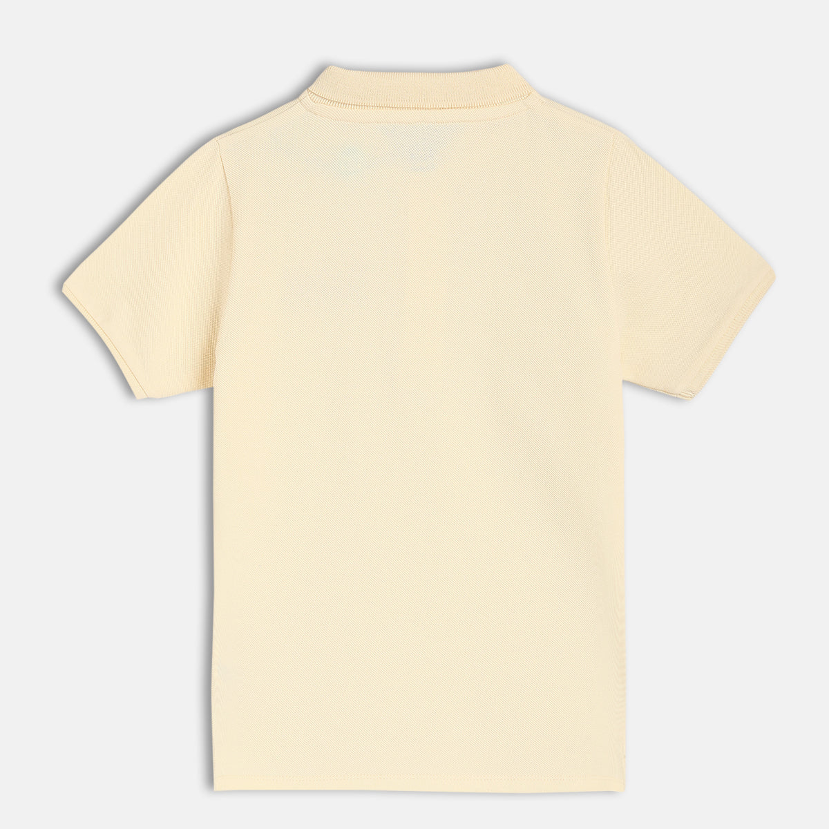 Boys Beige Short Sleeve Polo