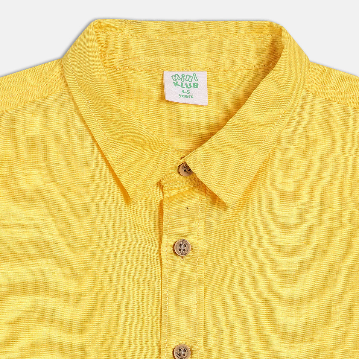 Baby Boys Solid Shirt , Yellow
