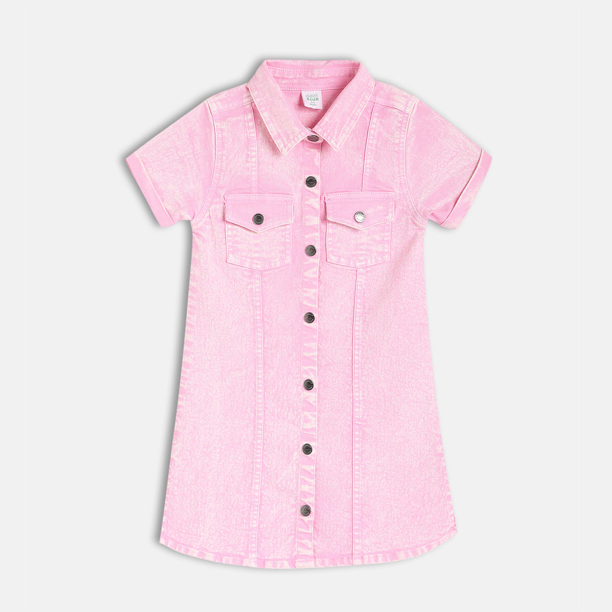 Girls Pink Short Sleeve Dress