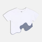 Girls White Knit Top