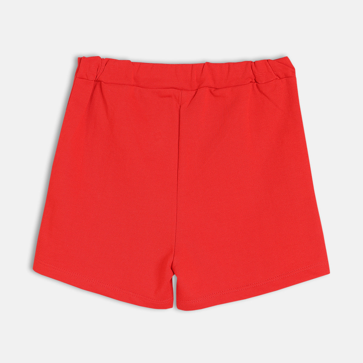 Girls Red Elasticated Shorts