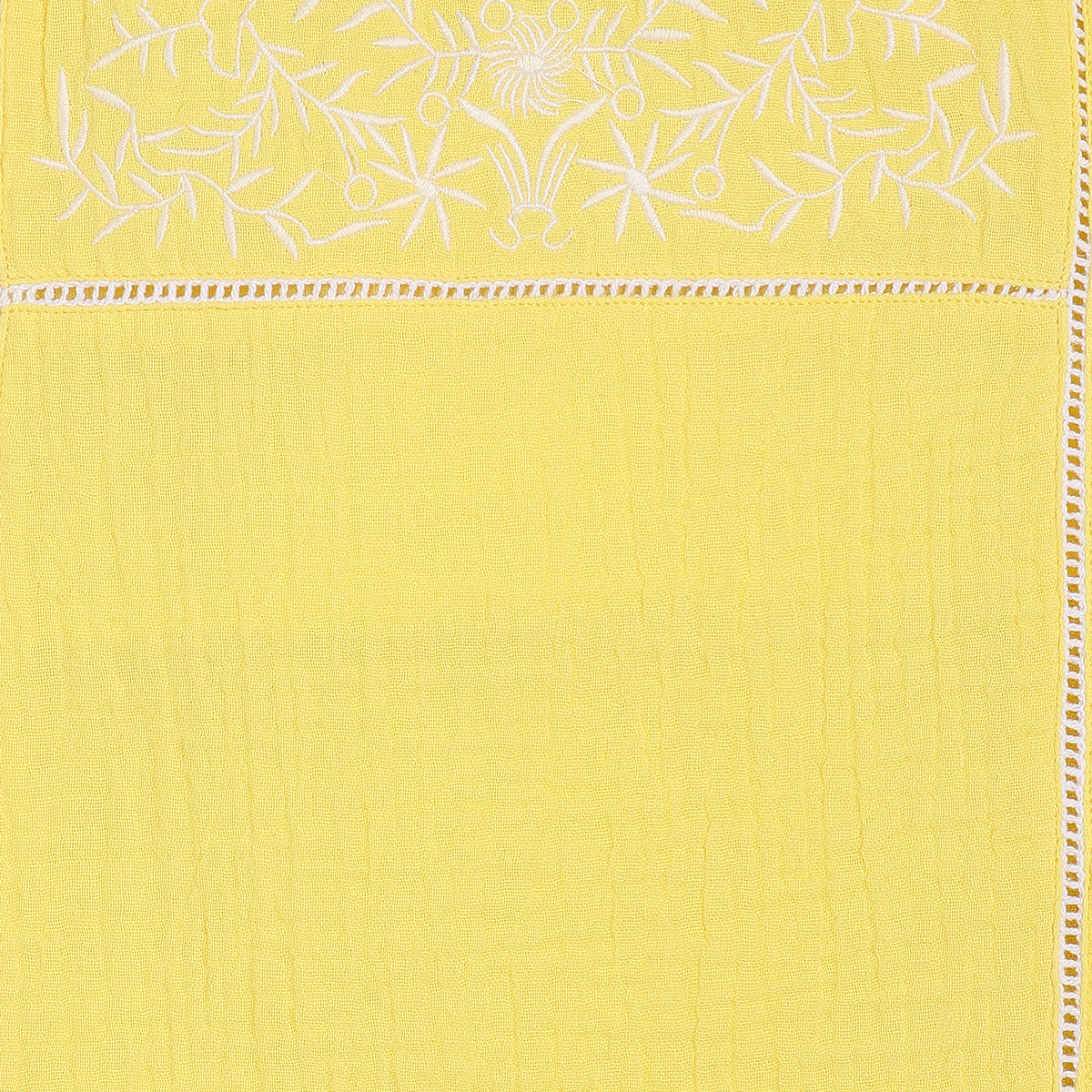 Girls Yellow Woven Top