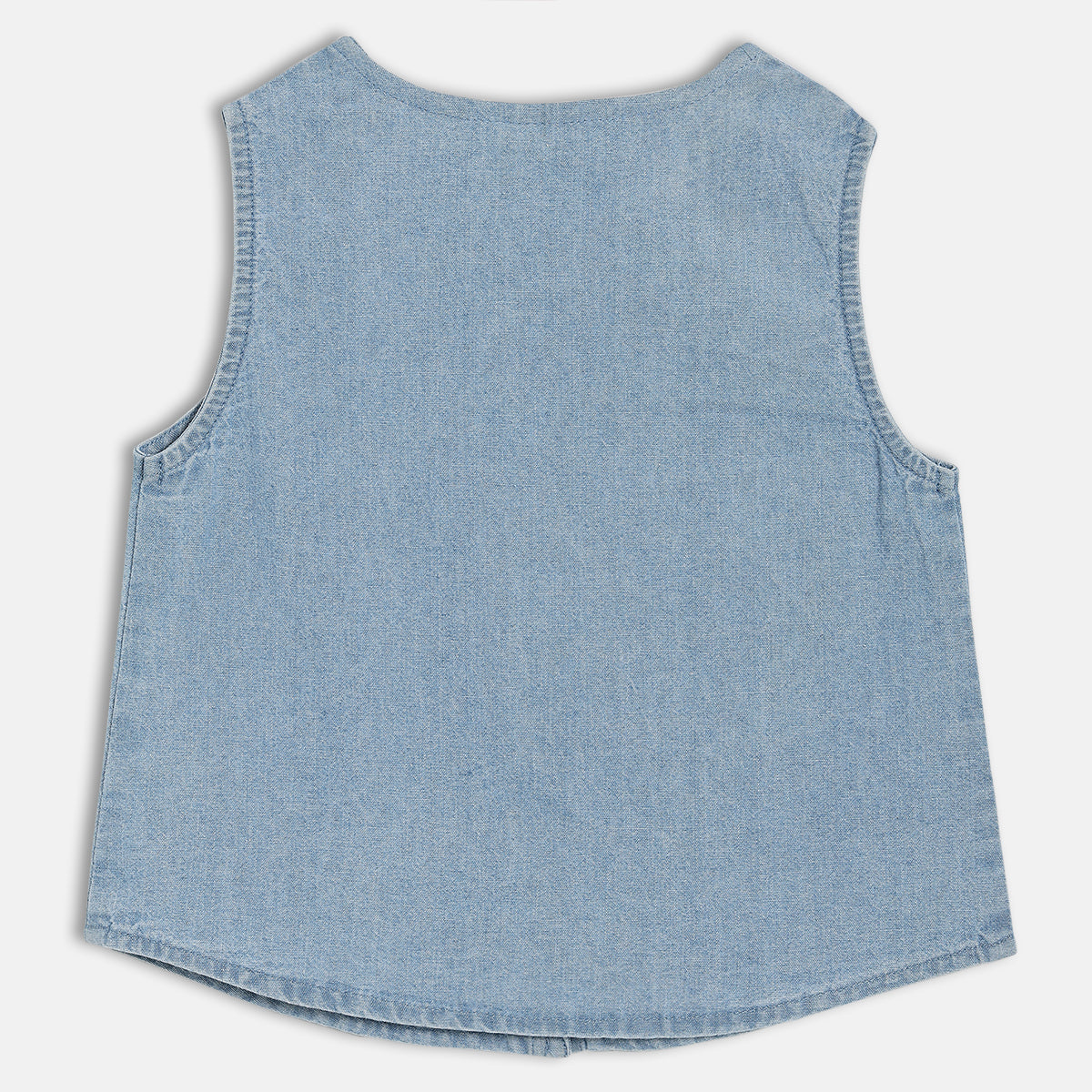 Girls Blue Woven Top