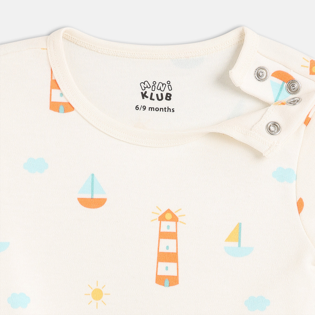 Boys White/Green Body Suit