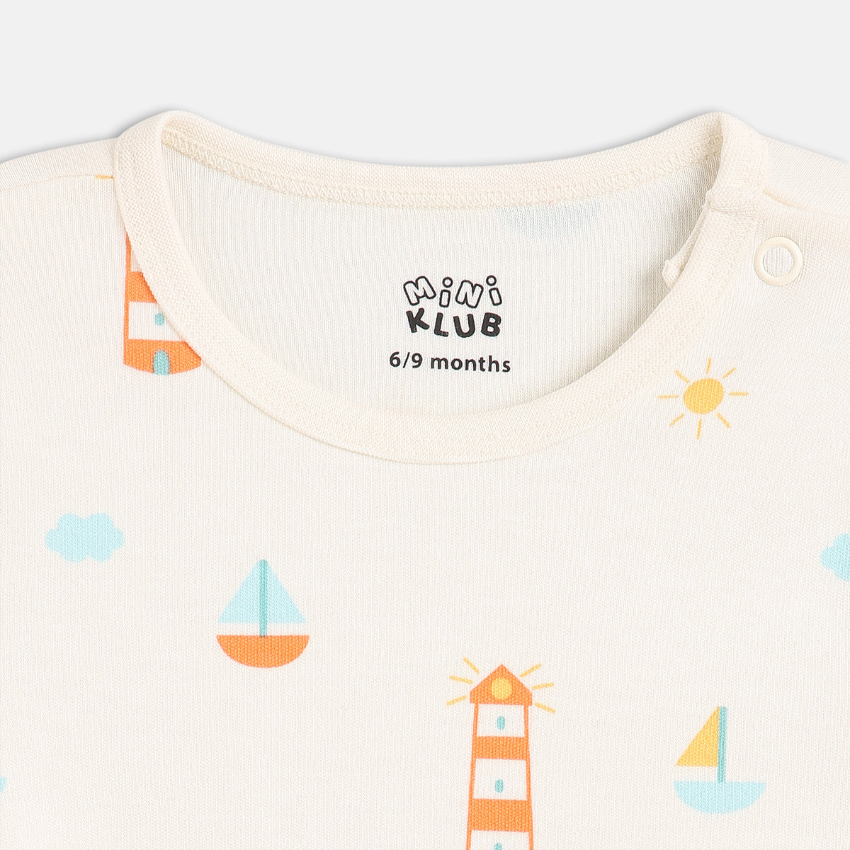 Boys White/Green Body Suit