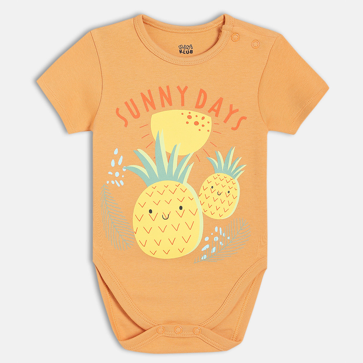 Boys White/Rust Body Suit