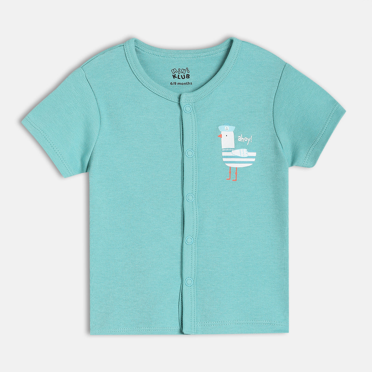 Boys Green/Blue Short Sleeve Front Open Vest