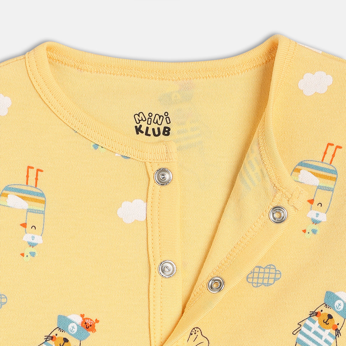 Boys Yellow/Green Short Sleeve Front Open Vest