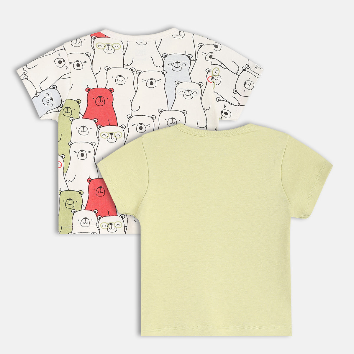 Boys Green/Multi Short Sleeve Front Open Vest