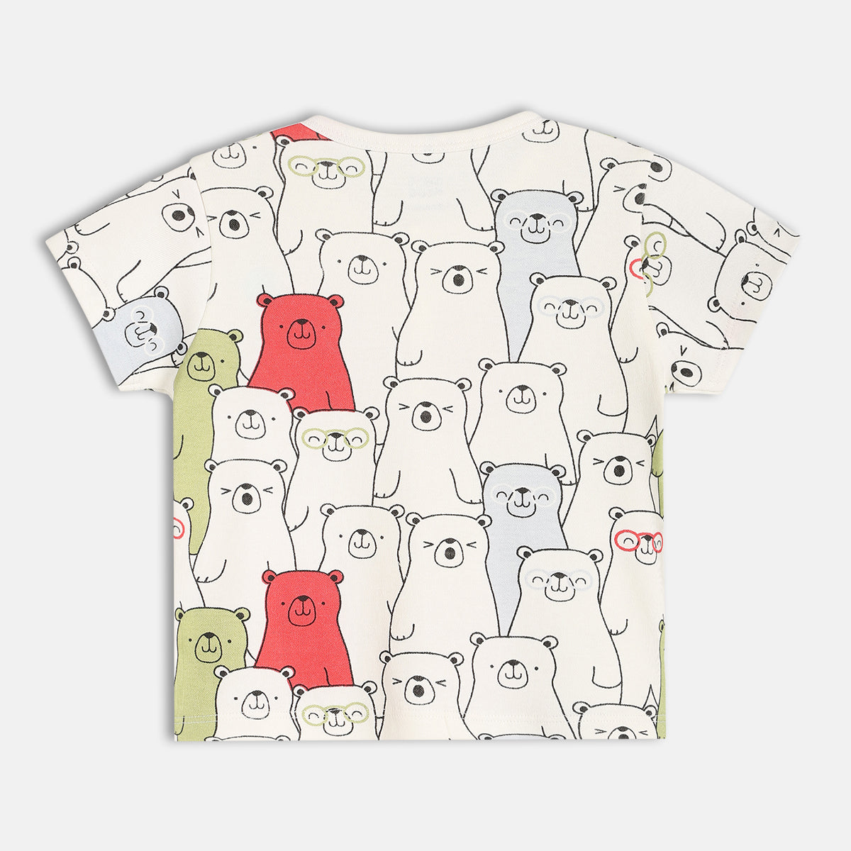 Boys Green/Multi Short Sleeve Front Open Vest