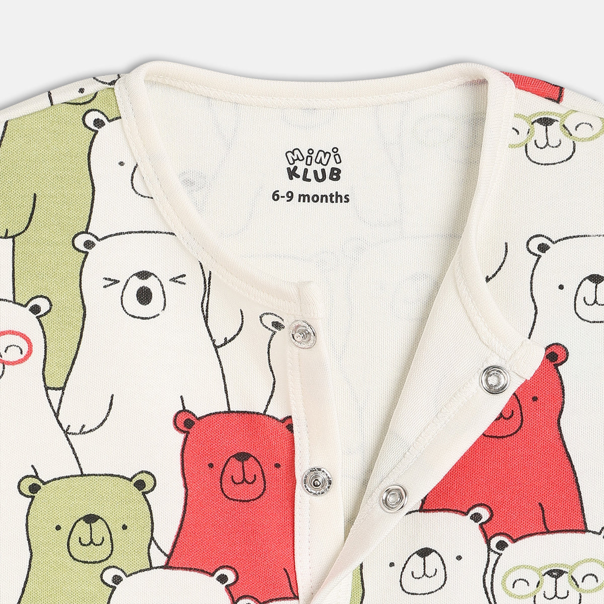 Boys Green/Multi Short Sleeve Front Open Vest