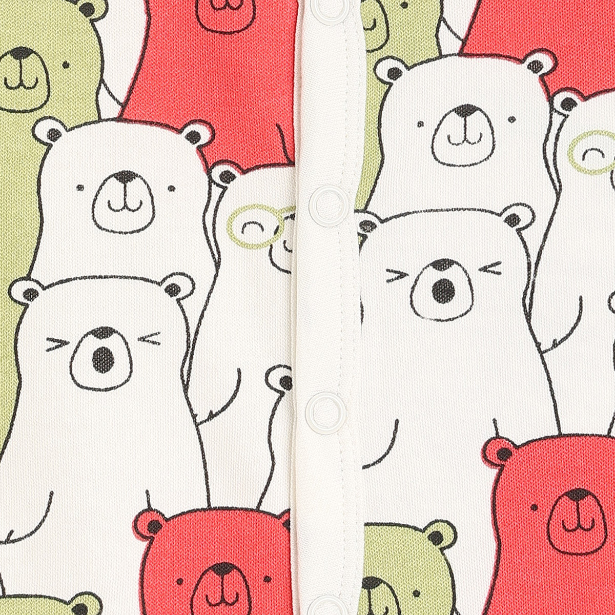 Boys Green/Multi Short Sleeve Front Open Vest