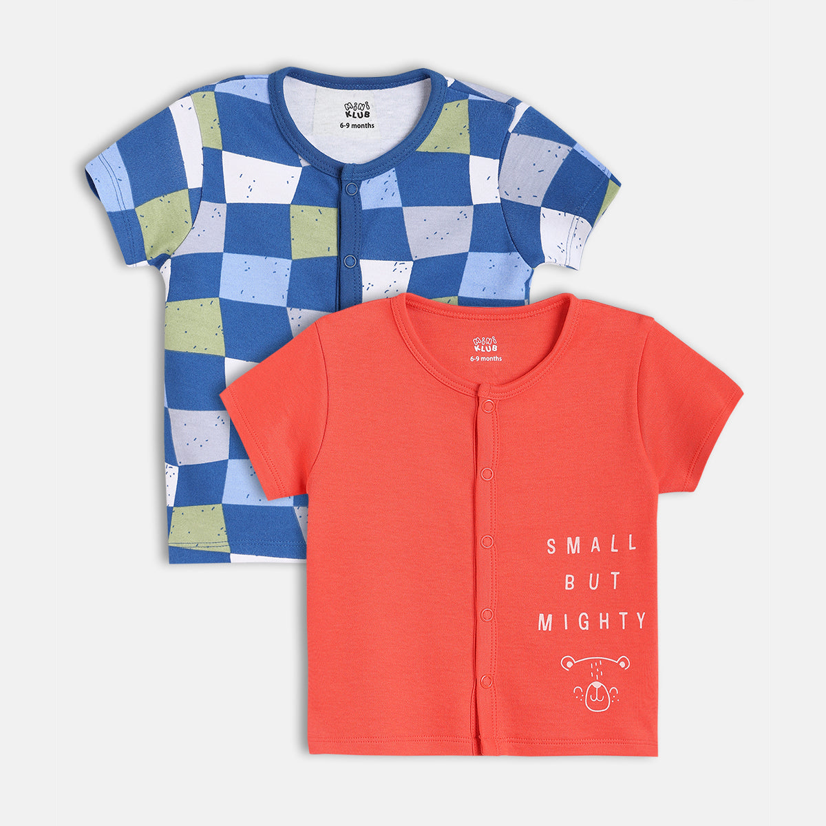 Boys Red/Blue Short Sleeve Front Open Vest