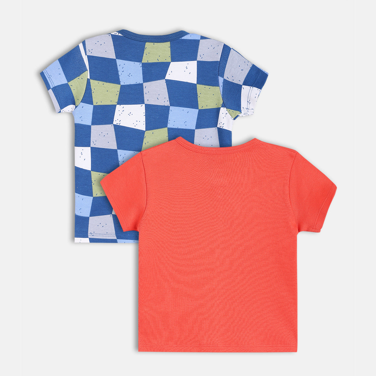 Boys Red/Blue Short Sleeve Front Open Vest