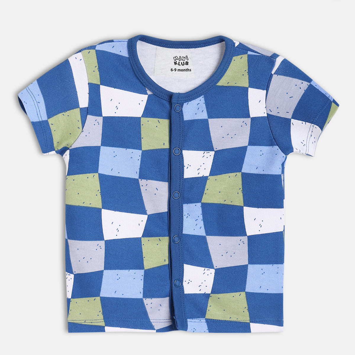 Boys Red/Blue Short Sleeve Front Open Vest