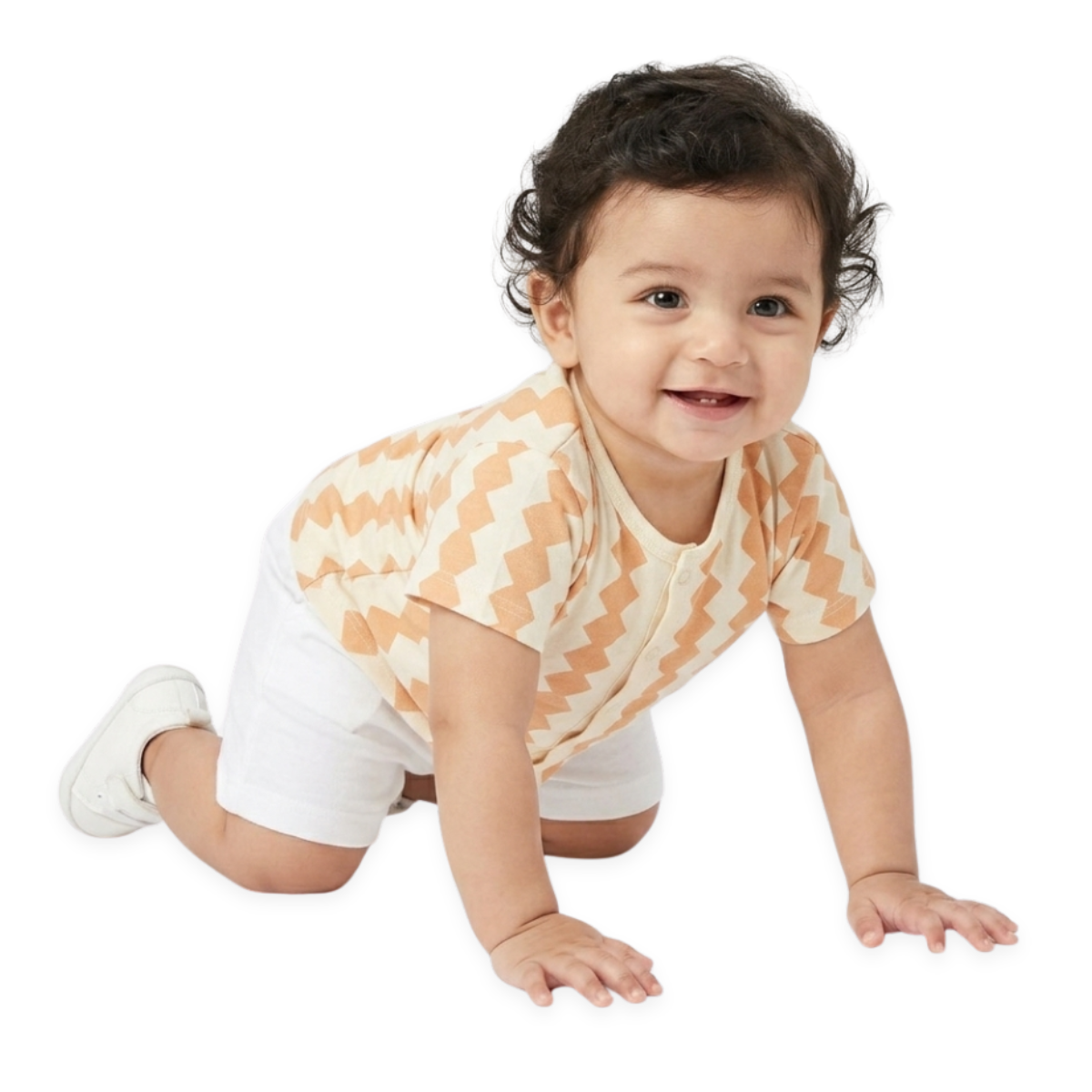 Boys Yellow/White Front Open Vest