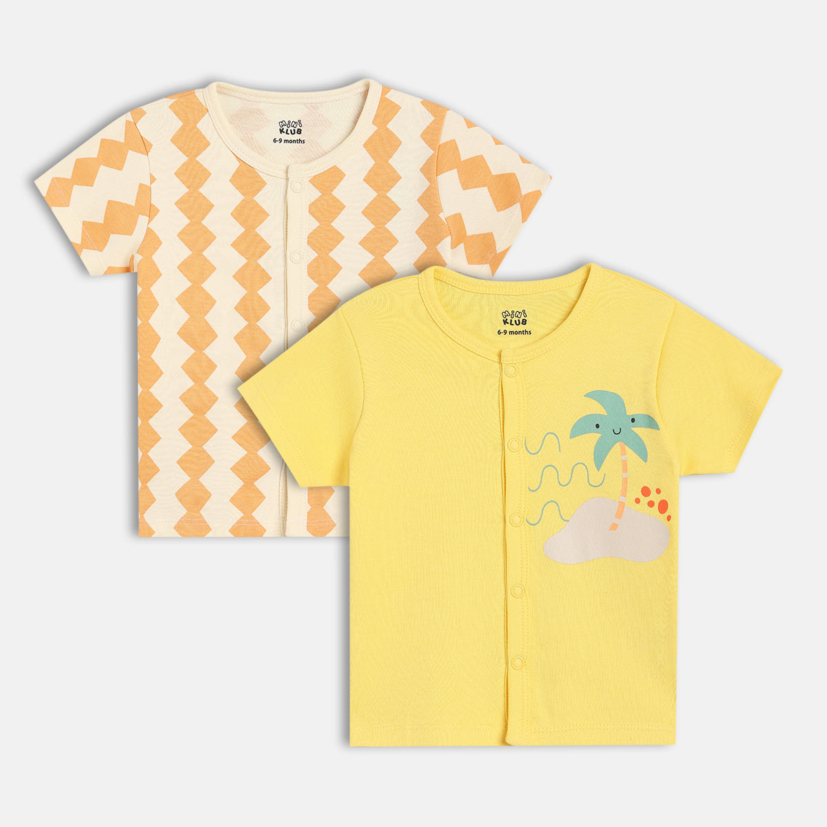 Boys Yellow/White Front Open Vest