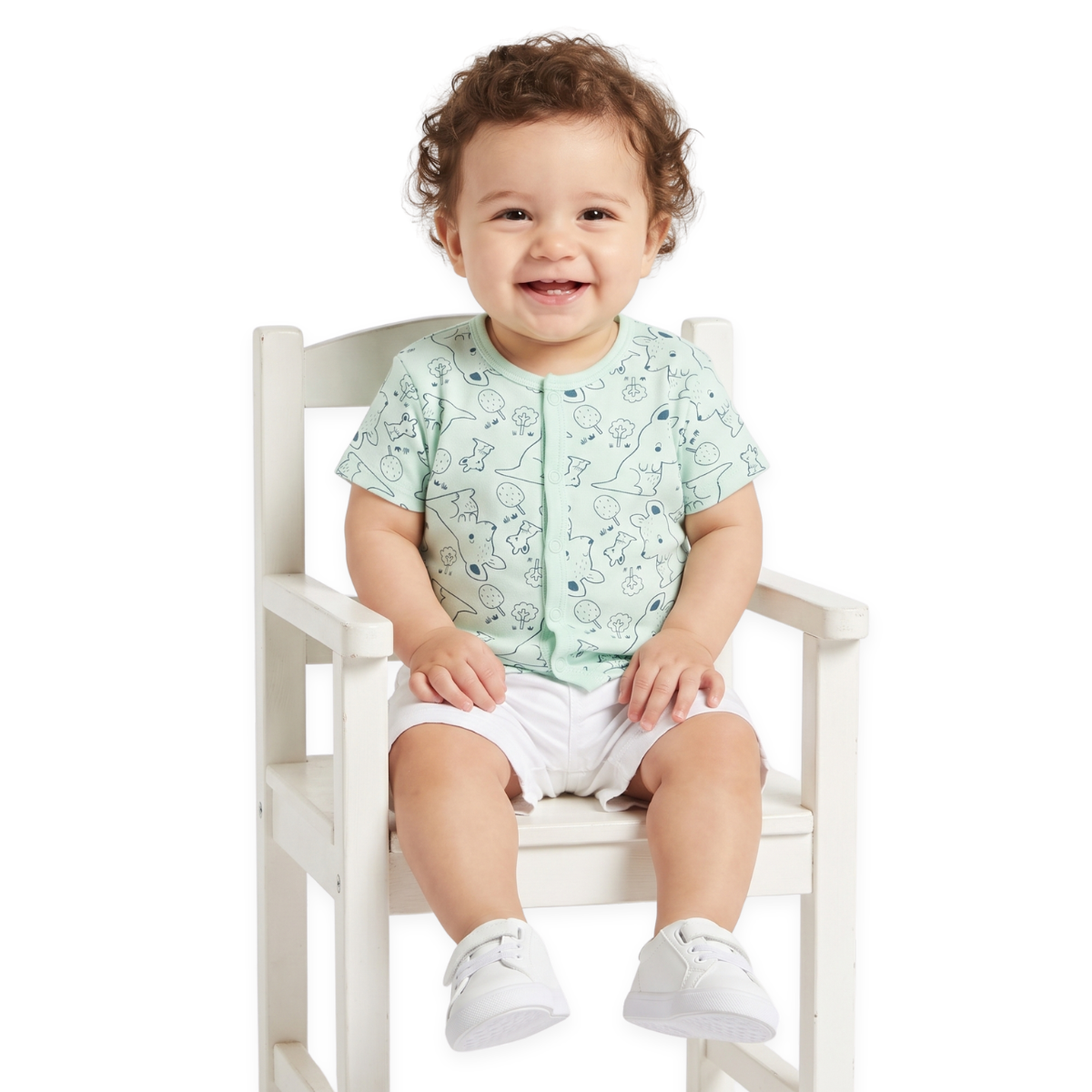Boys Blue/Orange Front Open Vest