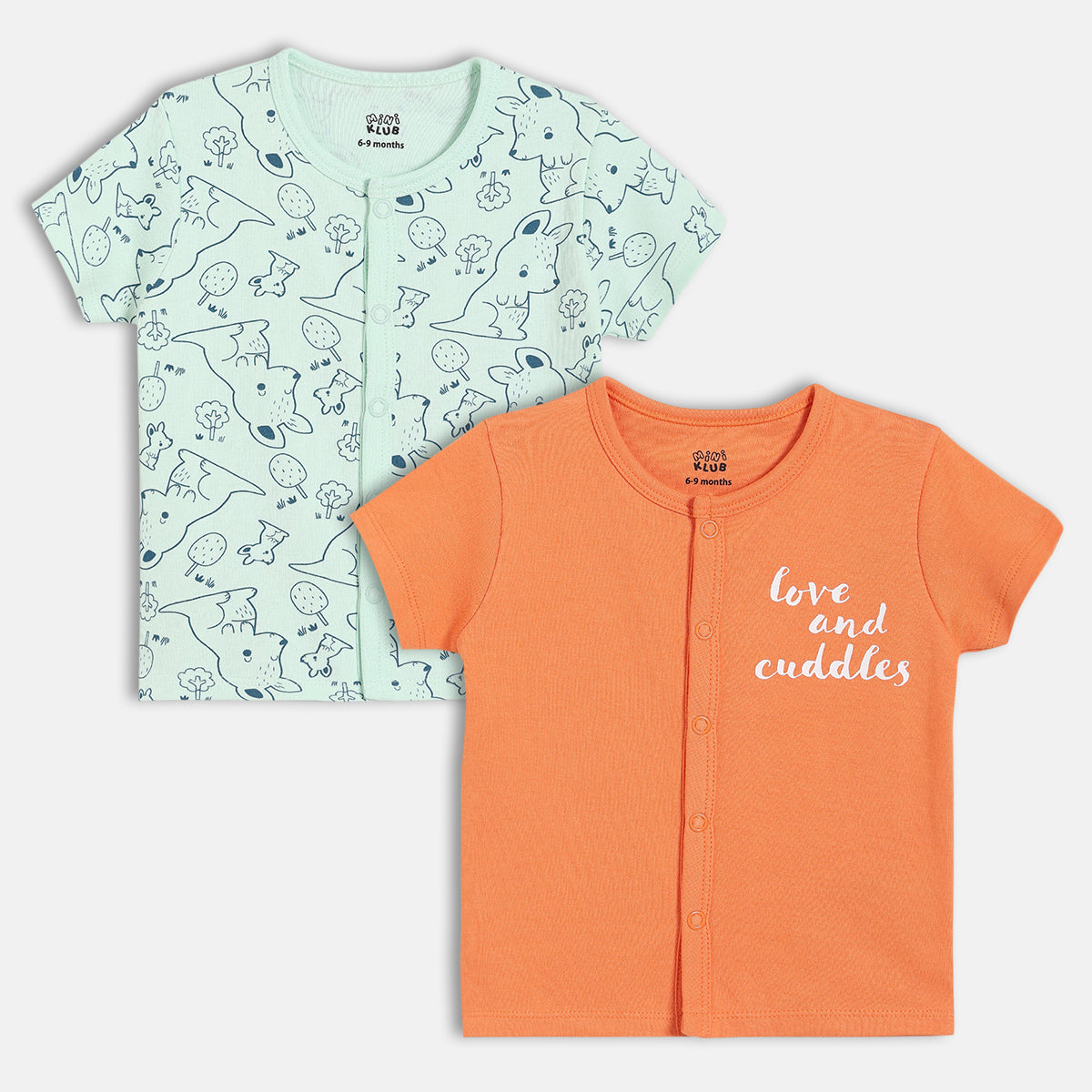 Boys Blue/Orange Front Open Vest