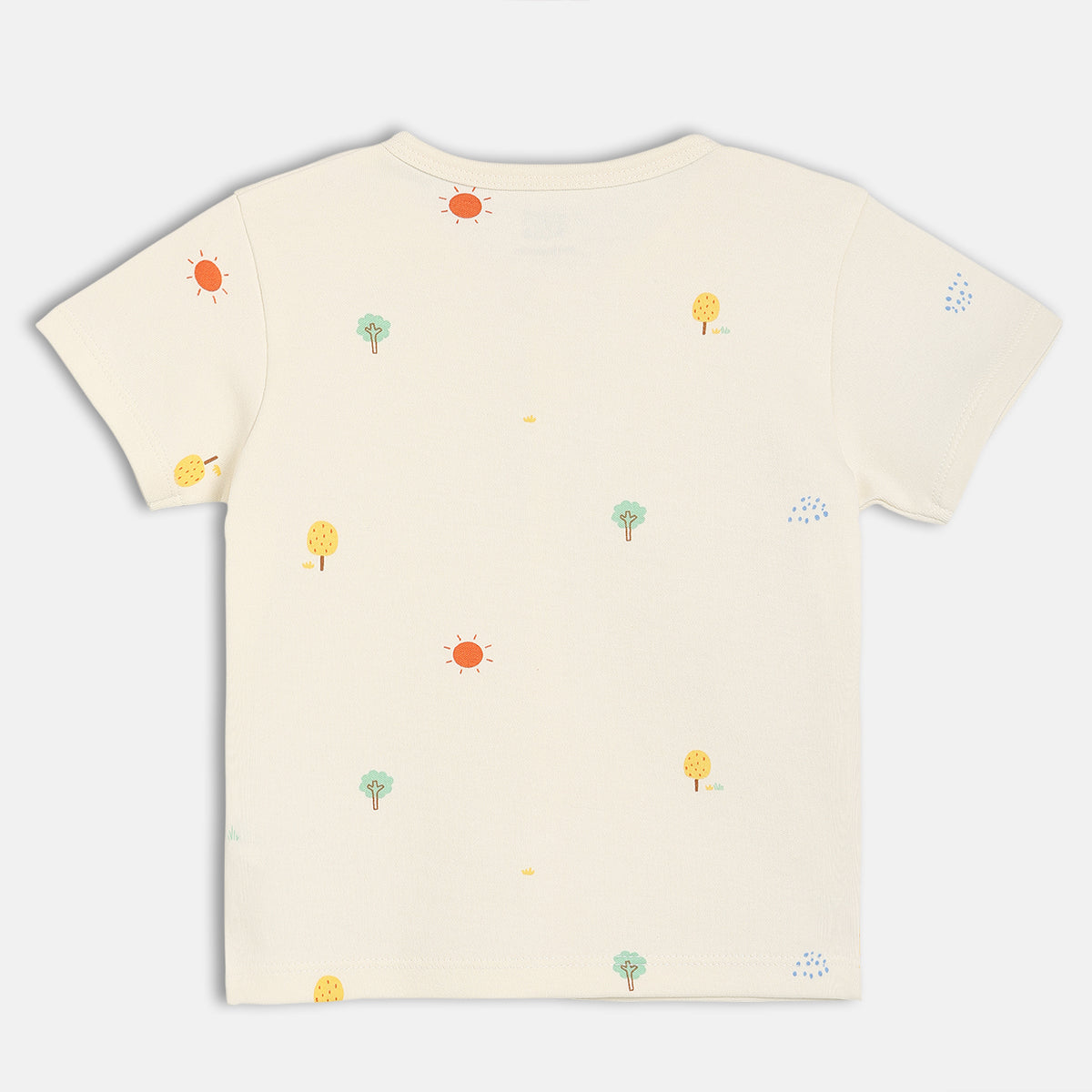 Boys Cream/Blue Front Open Vest