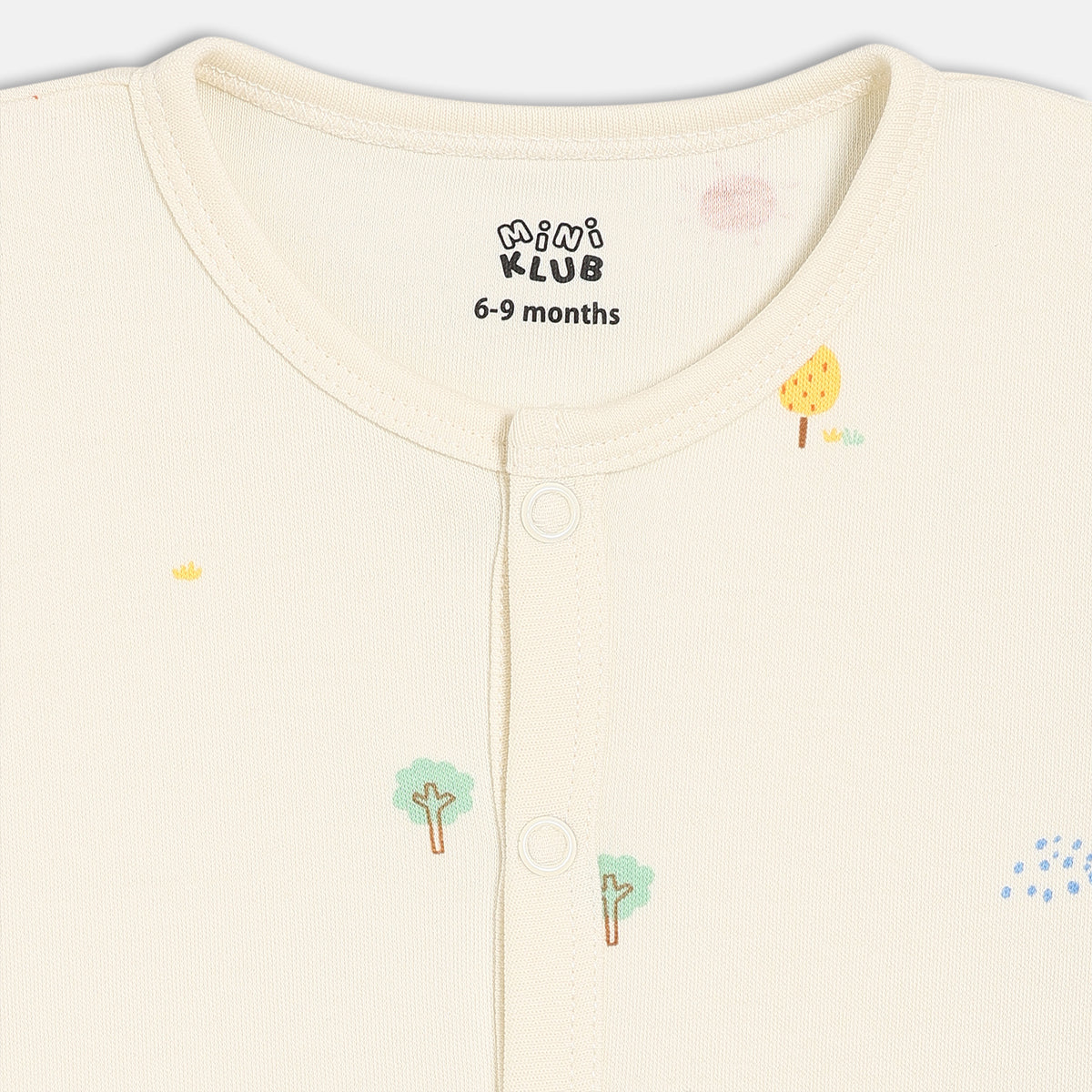 Boys Cream/Blue Front Open Vest