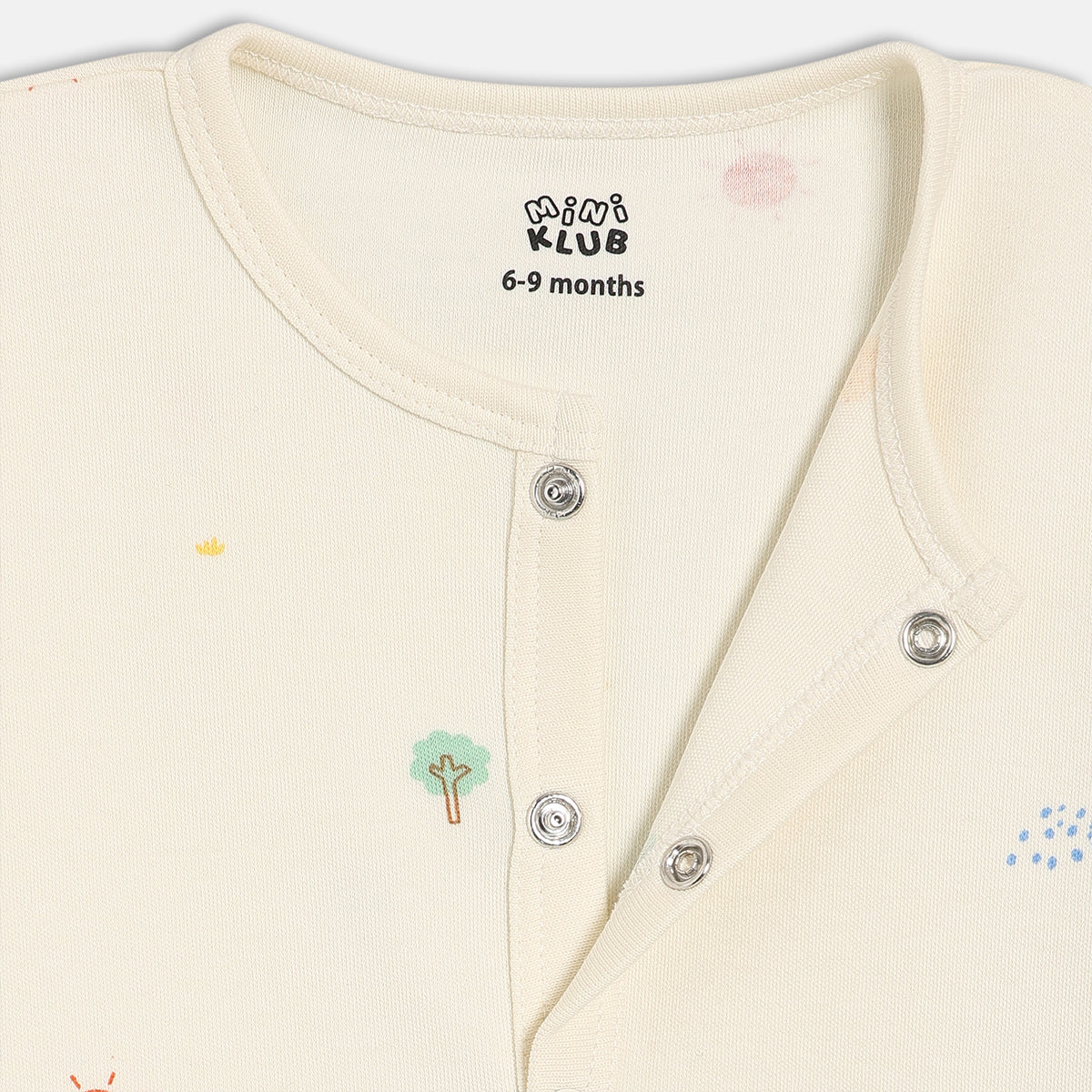 Boys Cream/Blue Front Open Vest