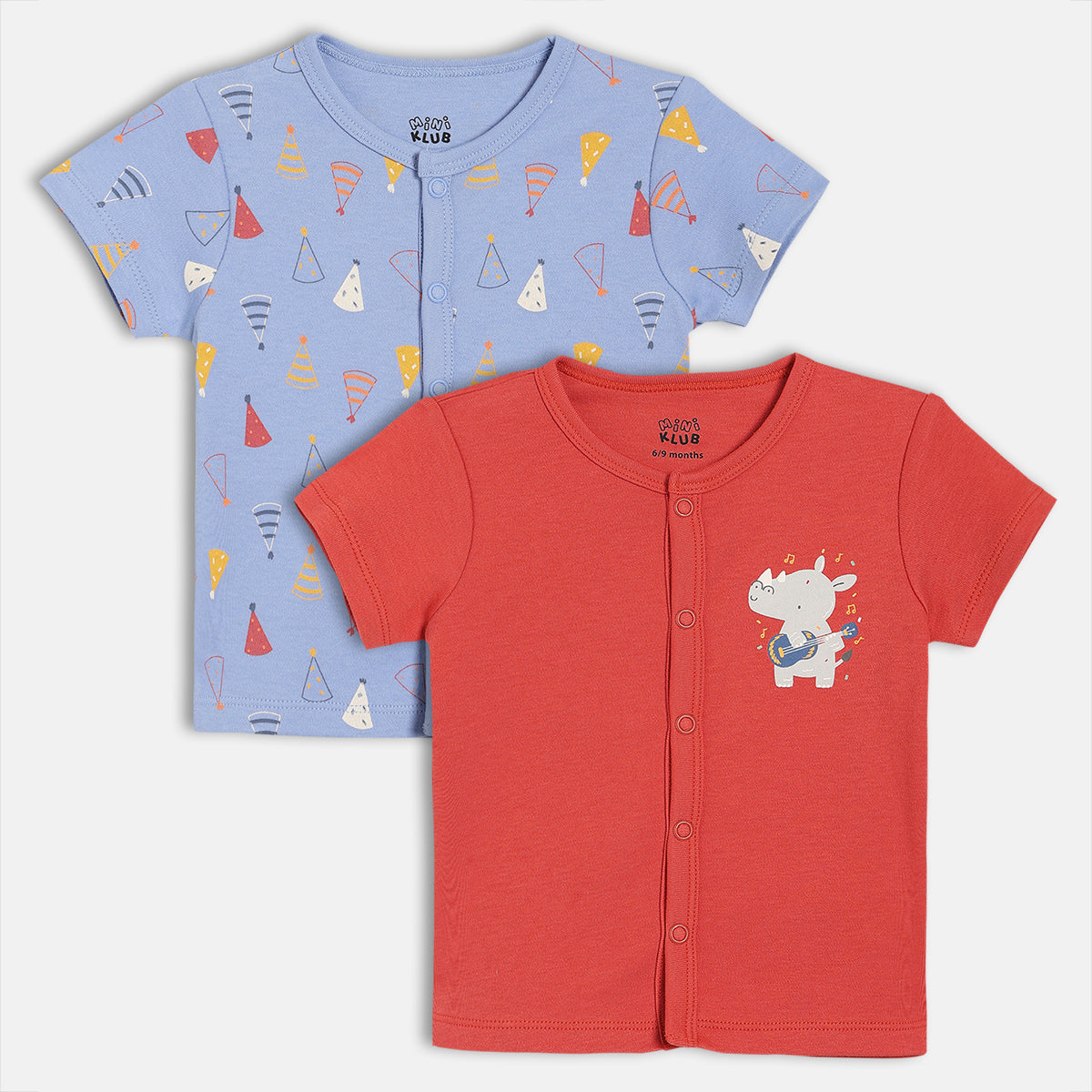 Boys Blue/Red Front Open Vest