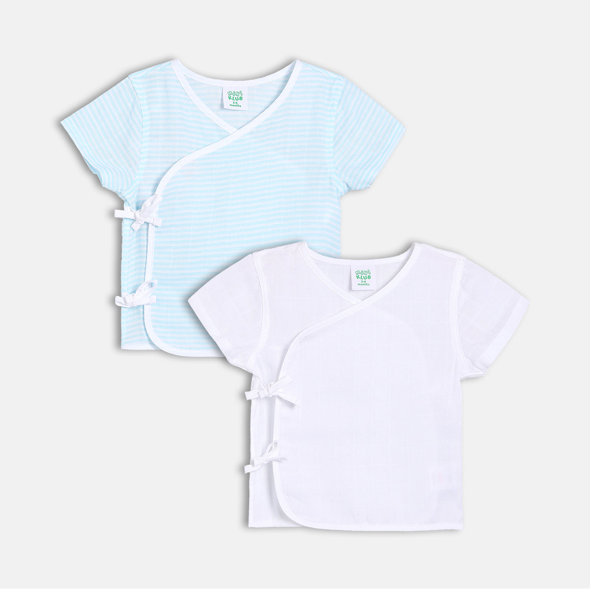 Front Open Vests - Blue & White