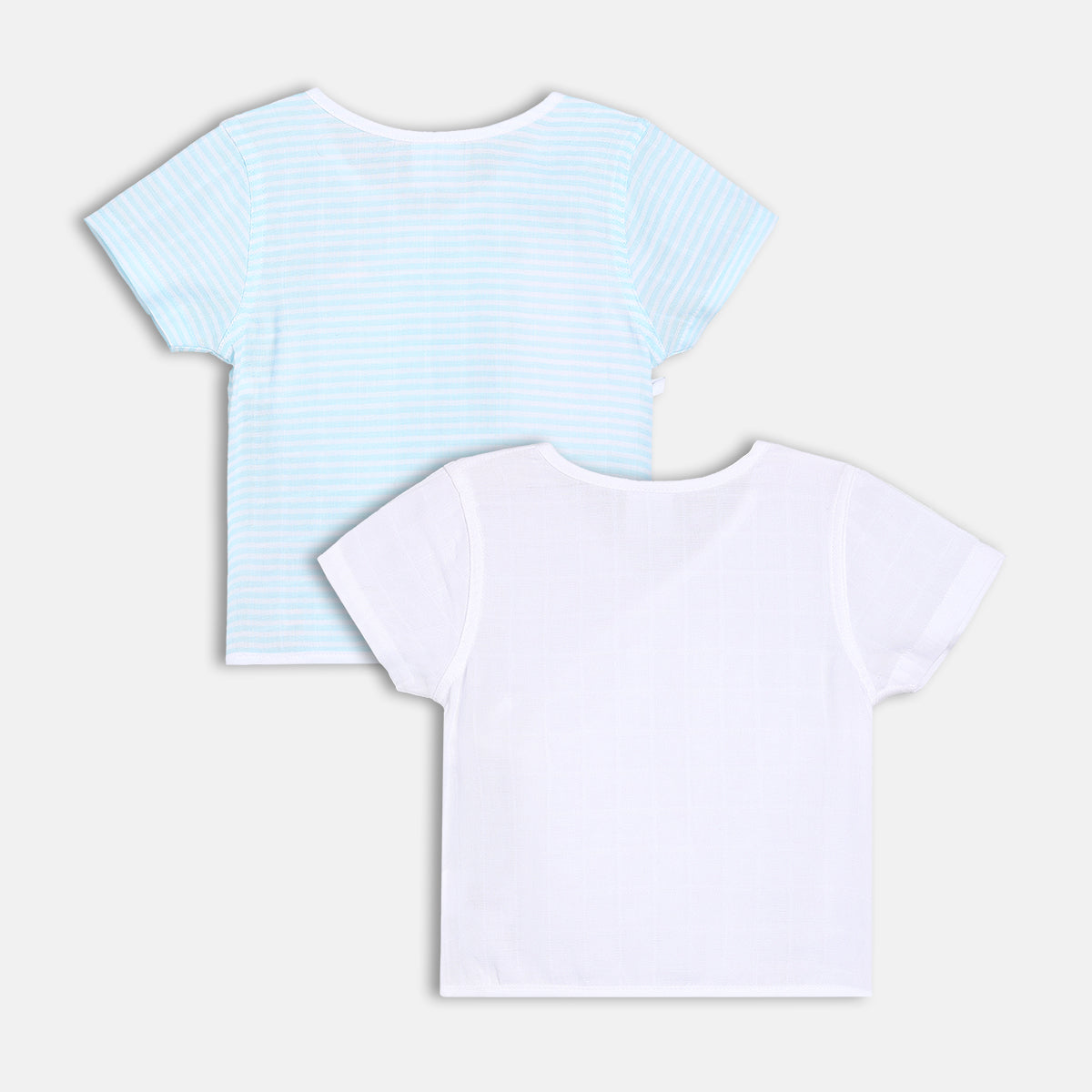 Front Open Vests - Blue & White