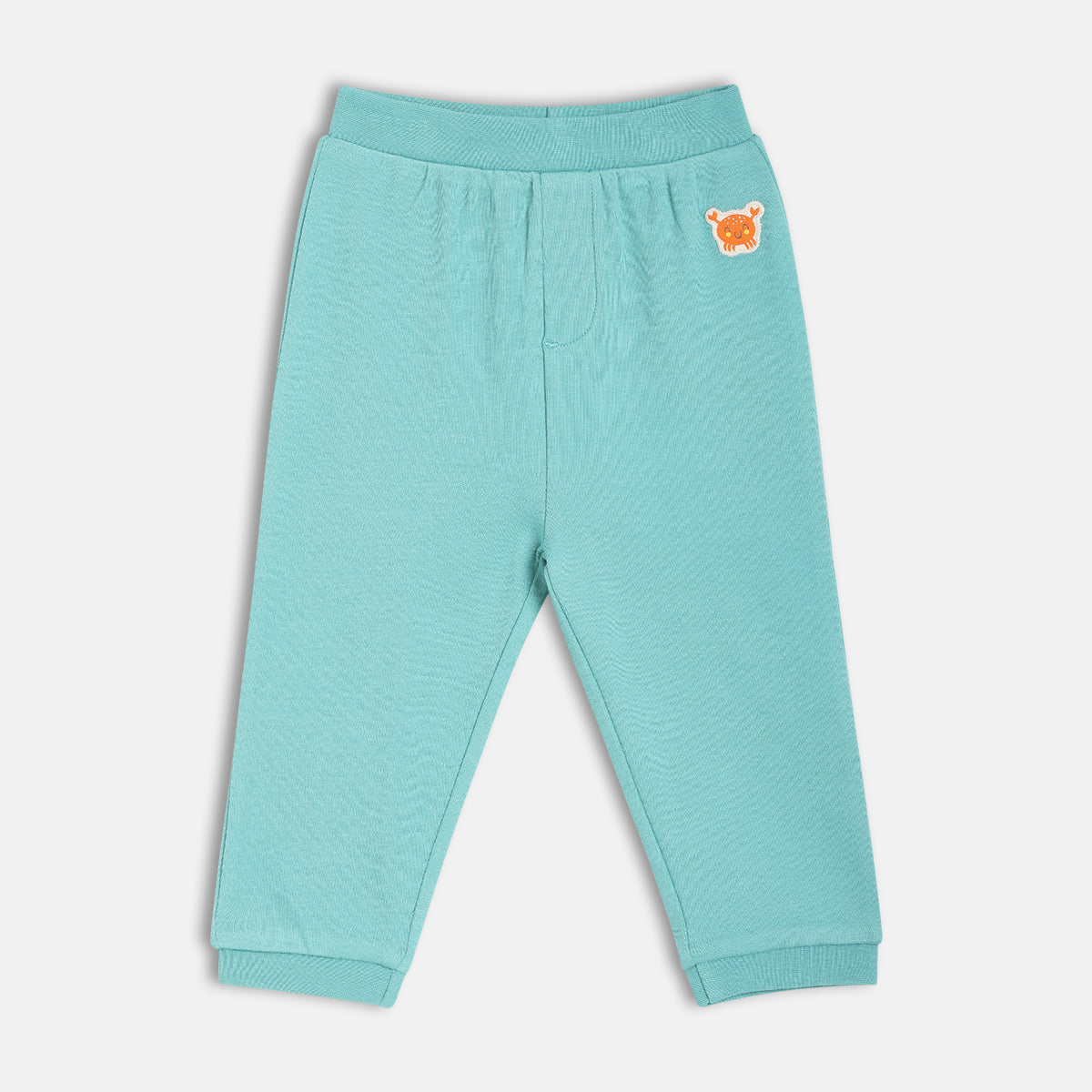 Baby Boys Sailboat Print And Solid Pants Pack Of 2, Aqua And Yellow