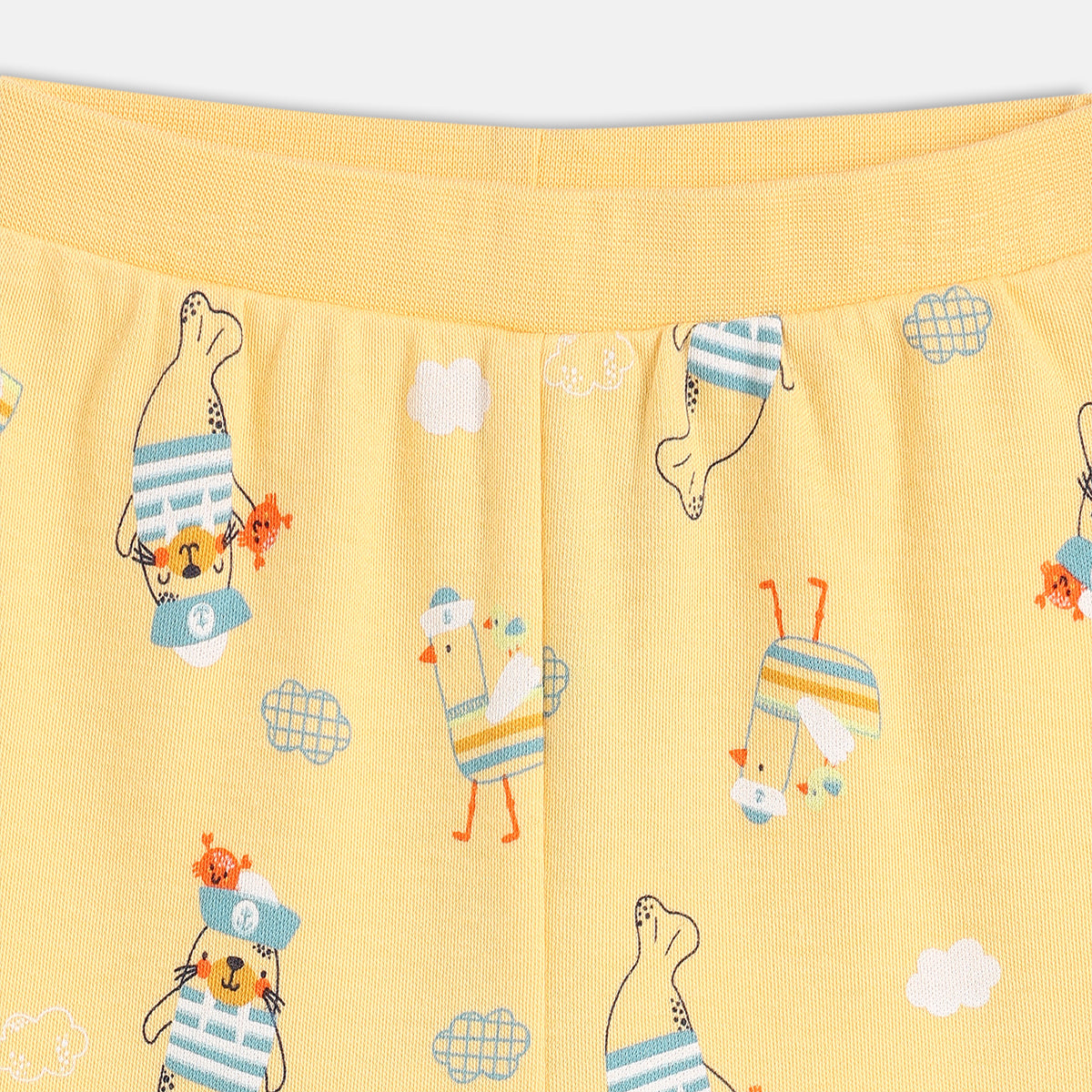 Boys Yellow/Green Knit Bottom