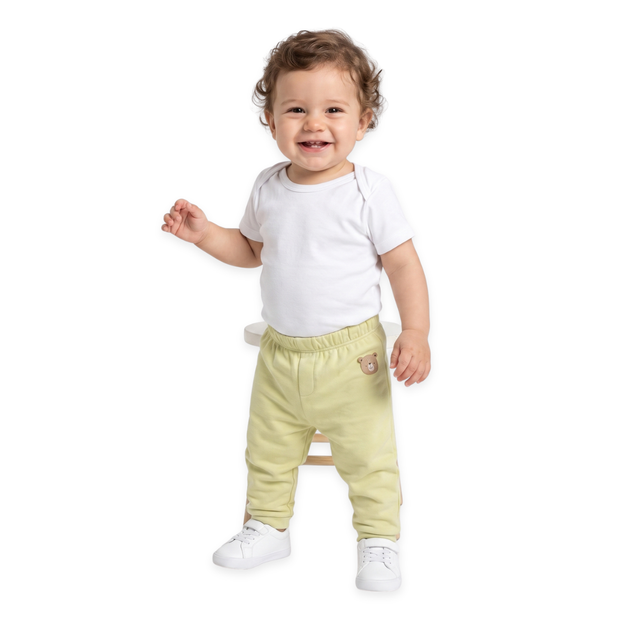 Boys Green/Multi Full Length Knit Bottom