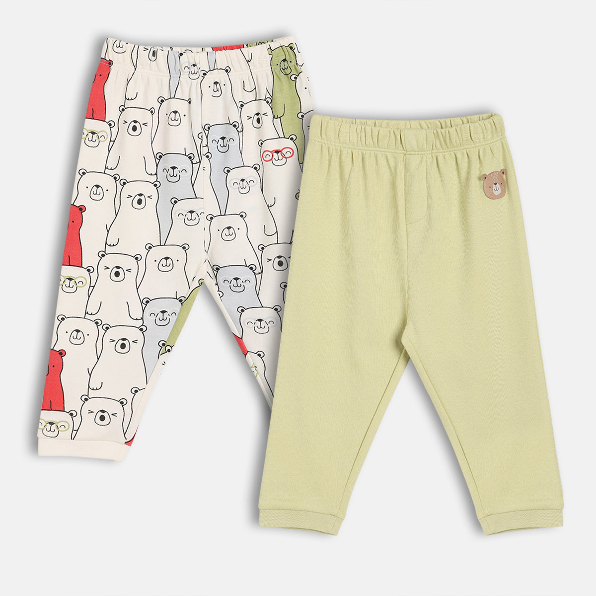 Boys Green/Multi Full Length Knit Bottom