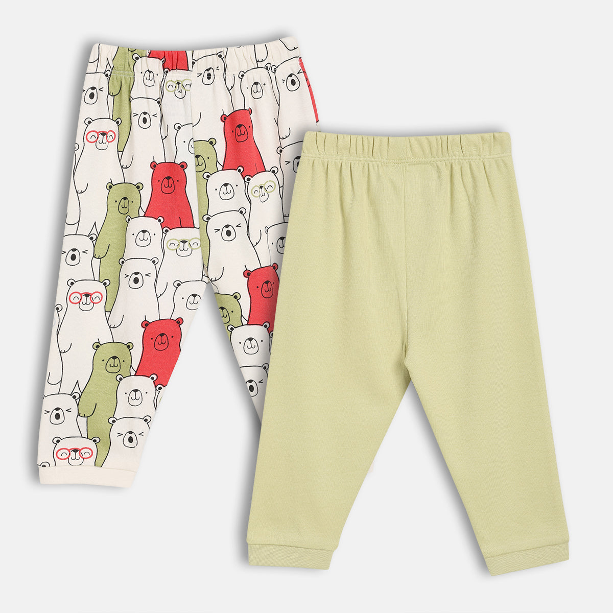 Boys Green/Multi Full Length Knit Bottom