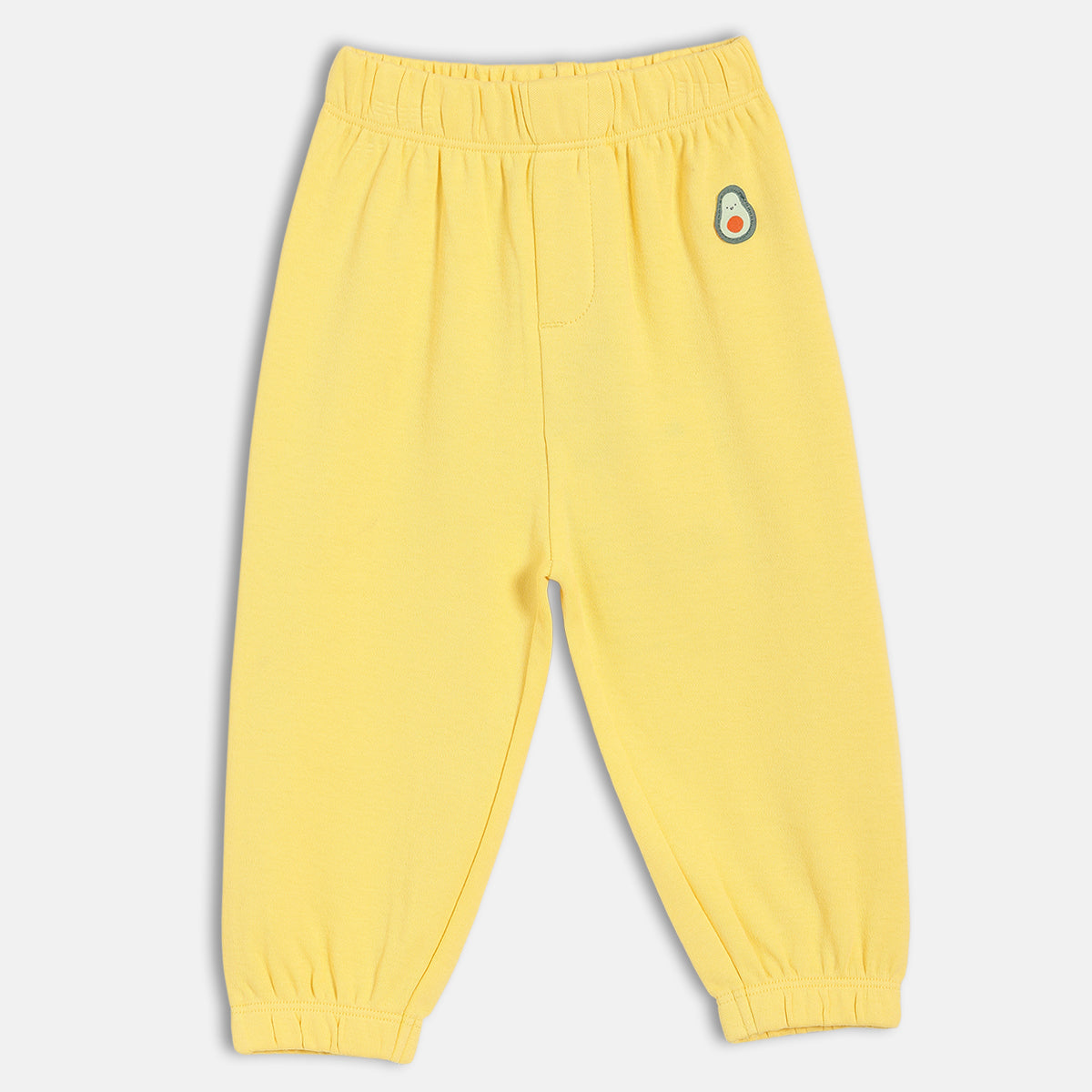 Baby Boys Zigzag Print And Solid Pants Pack Of 2, Yellow And Beige
