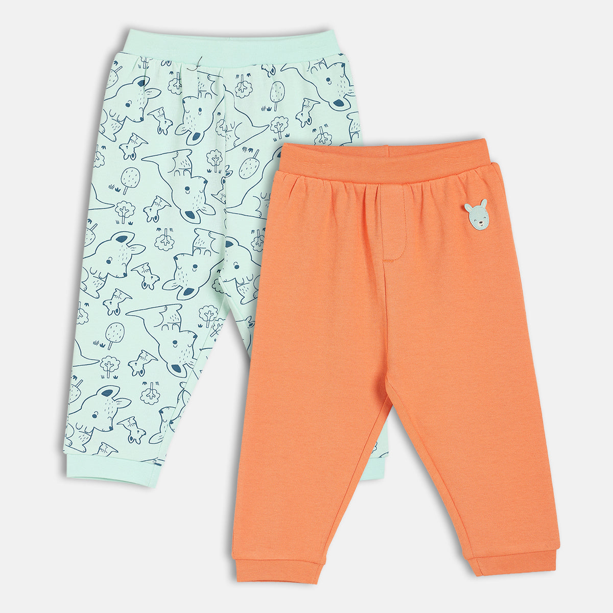 Boys Blue/Orange Knit Bottom