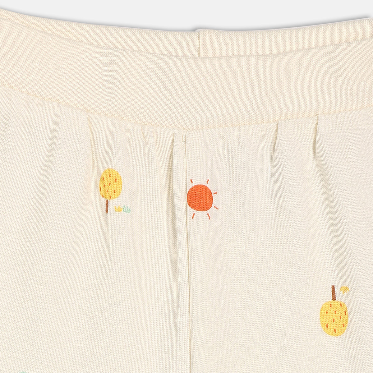 Boys Cream/Blue Knit Bottom