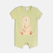 Boys Green Short Sleeve Romper