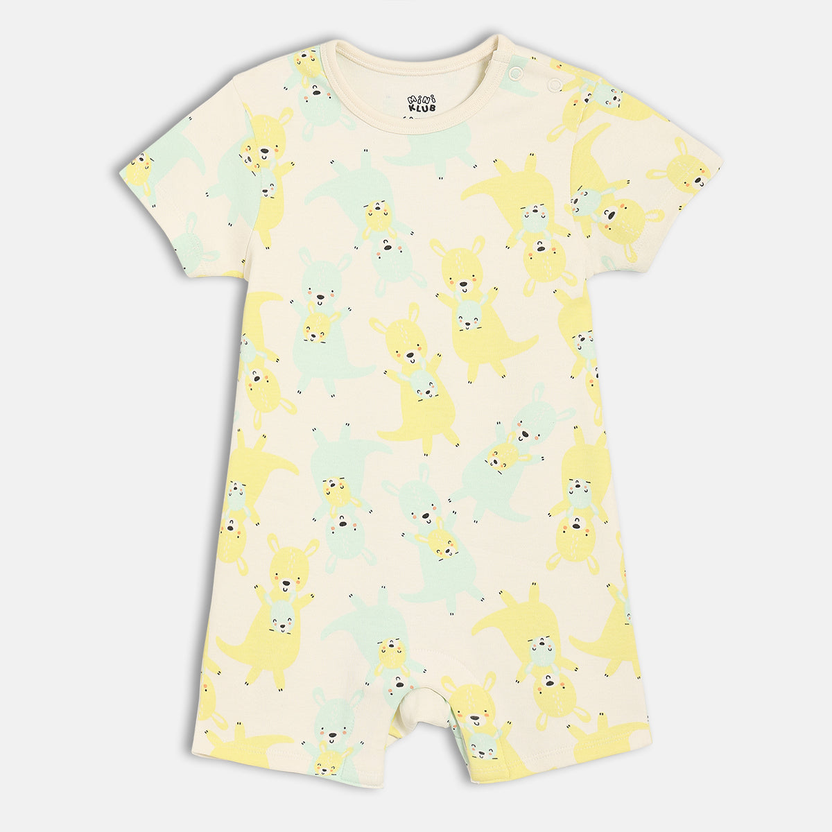 Boys White/Pink Romper