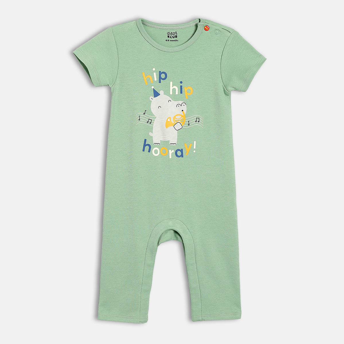 Printed Rompers - Blue & Green