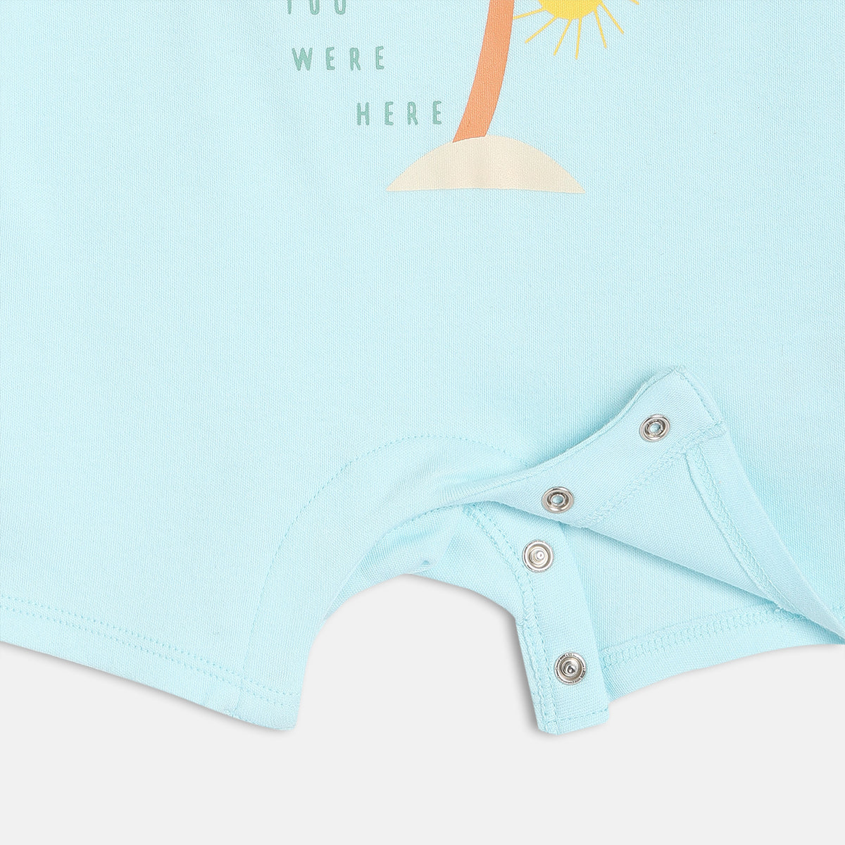 Boys Blue Short Sleeve Romper