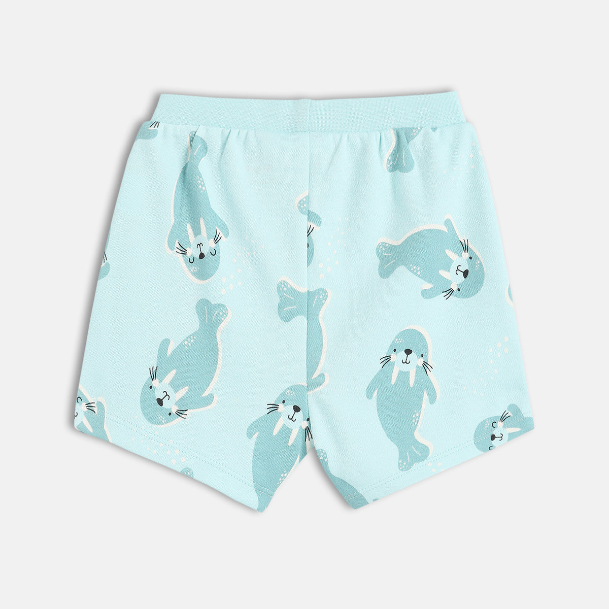 Boys White/Blue Elasticated Shorts