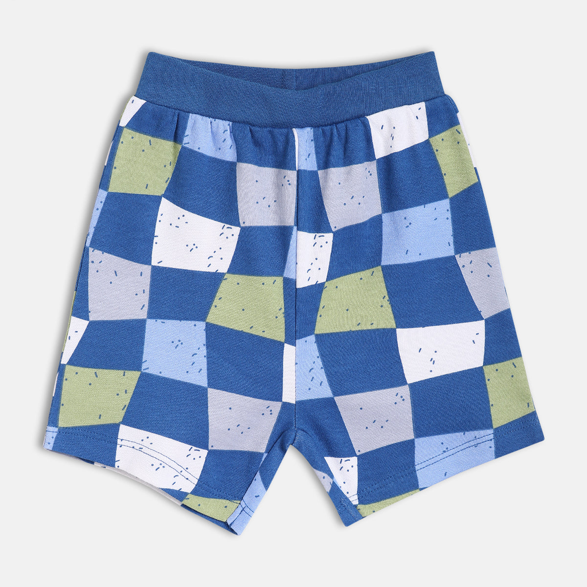 Boys Red/Blue Thigh Length Shorts