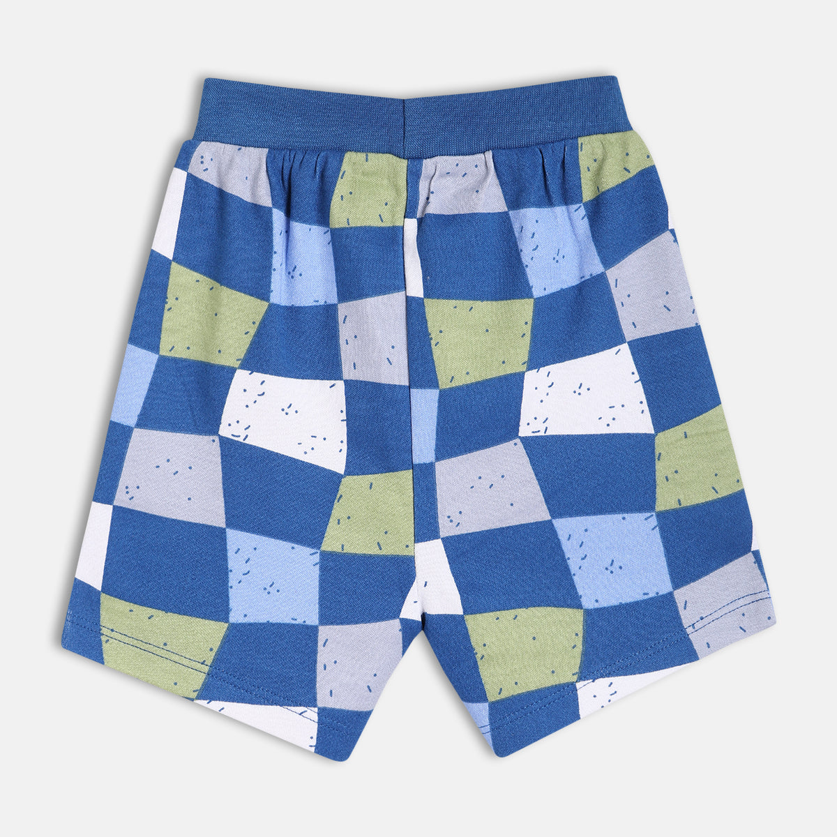 Boys Red/Blue Thigh Length Shorts