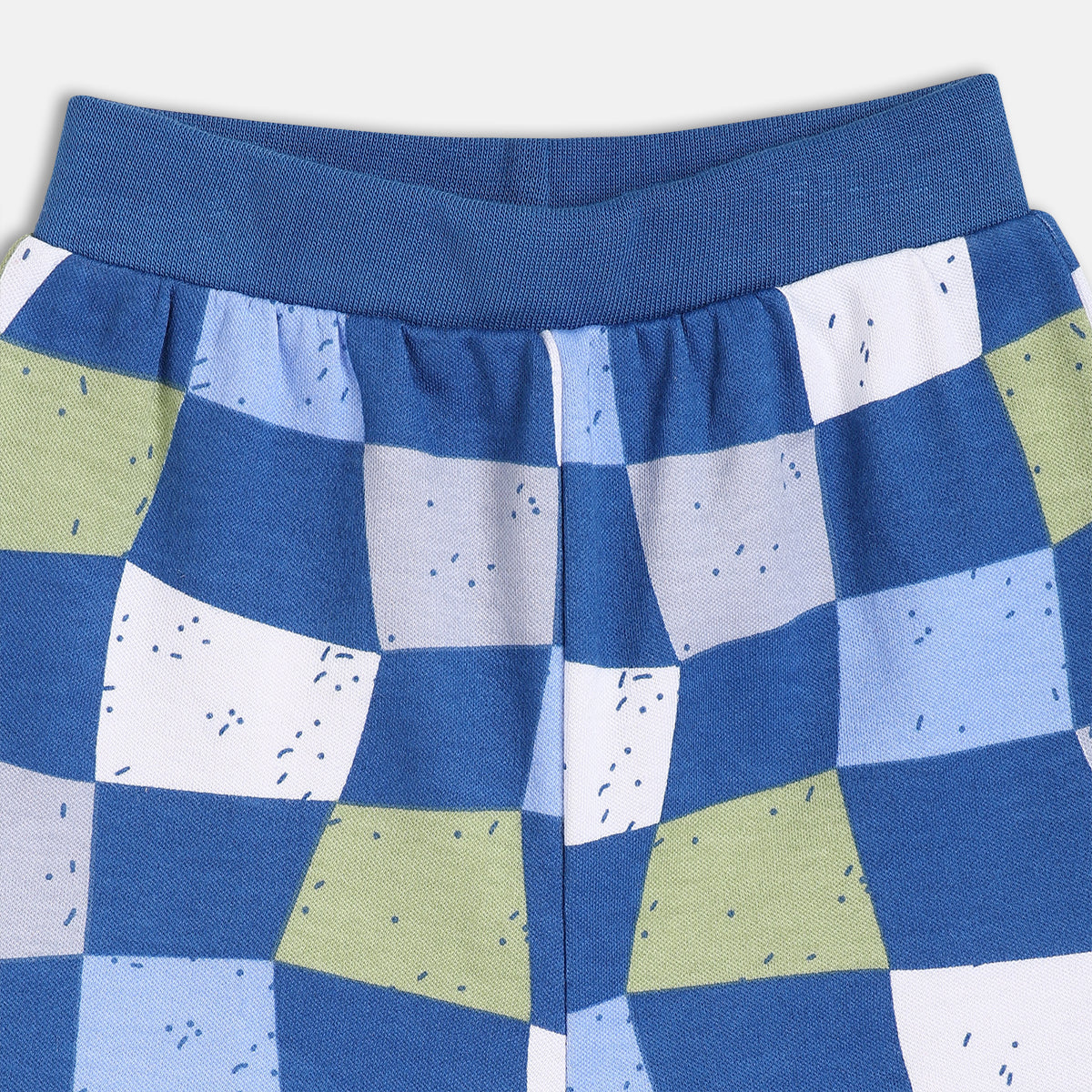 Boys Red/Blue Thigh Length Shorts