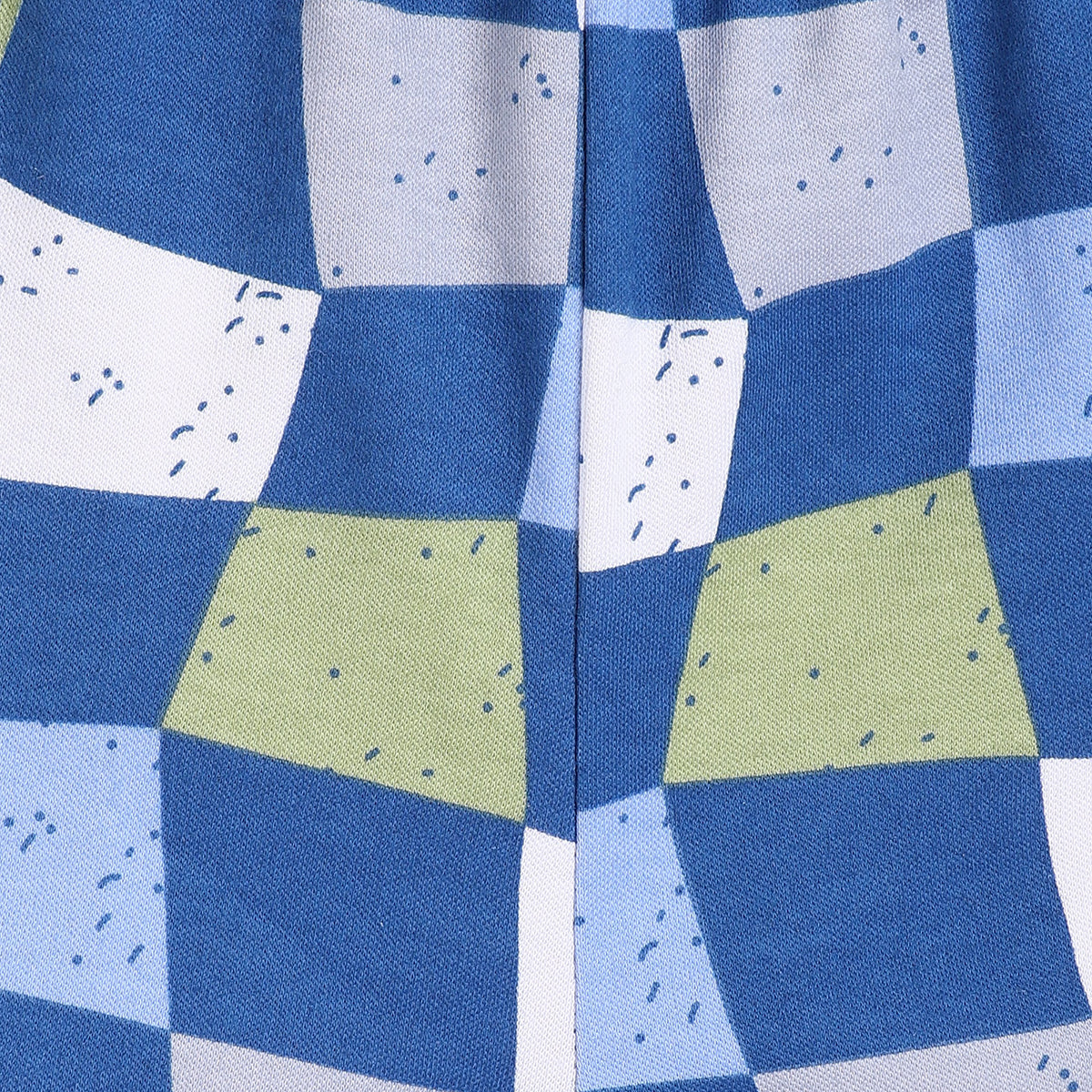 Boys Red/Blue Thigh Length Shorts