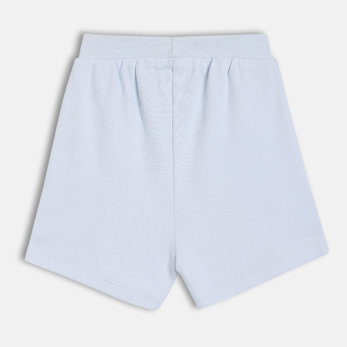 Baby Boys Vehicle Print And Solid Shorts Pack Of 2, Beige And Blue