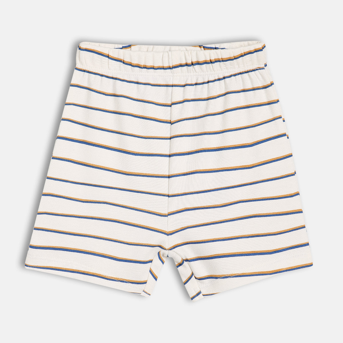 Boys White/Blue Elasticated Shorts