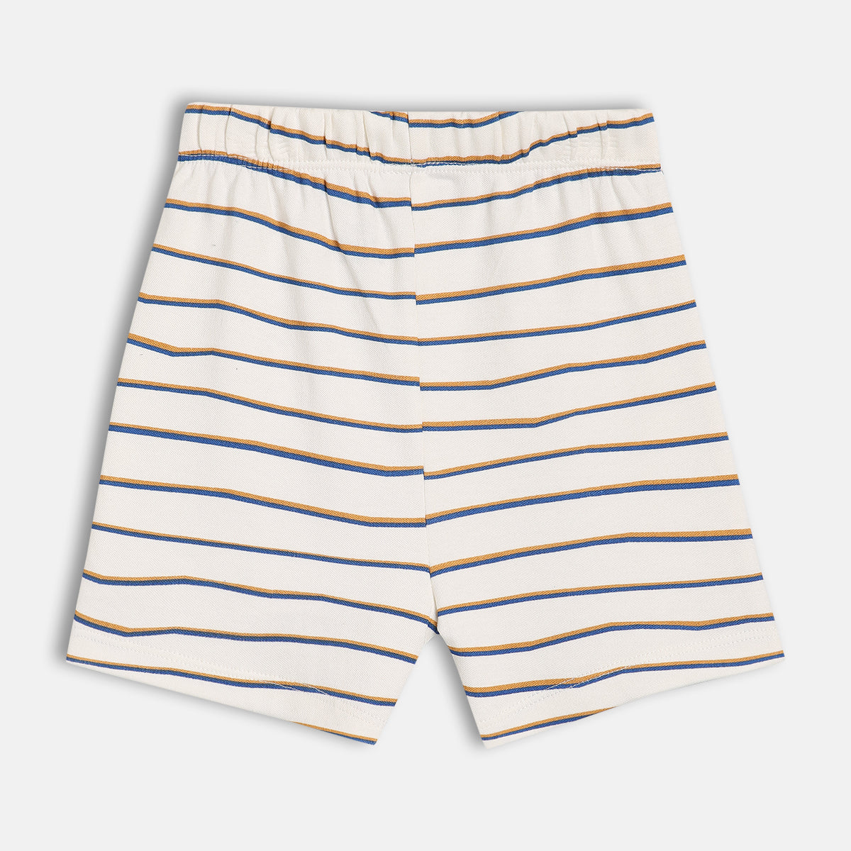 Boys White/Blue Elasticated Shorts